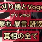 【荒野行動】芝刈り機とVogelでゲリラ中に暴言や〇体撃ち。当時の映像付き