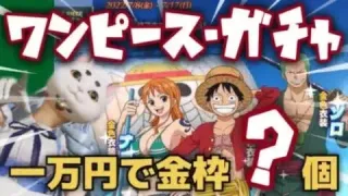 【荒野行動】ワンピースコラボガチャ微課金だけど金枠なんと〇個！！神引き？wwwグローバルキル集