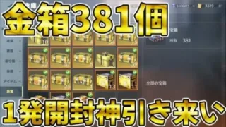 【荒野行動】今年最後の大勝負で金箱３８１個をワンパンで引いてみた結果！よっしゃぁぁあああああああ！！！