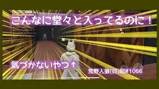 市民の視野角がよくわかる動画【見えねぇ】/荒野人狼(日)記#1066