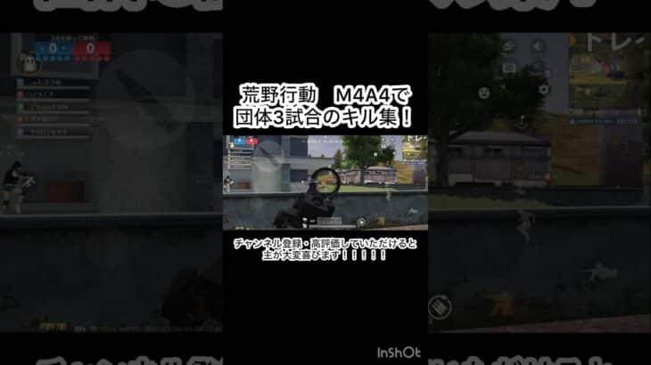 荒野行動　M4A4で団体3試合！#荒野行動#荒野行動キル集#ばずれ