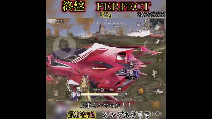 【荒野行動】終盤完璧‼️ シングルゲリラ